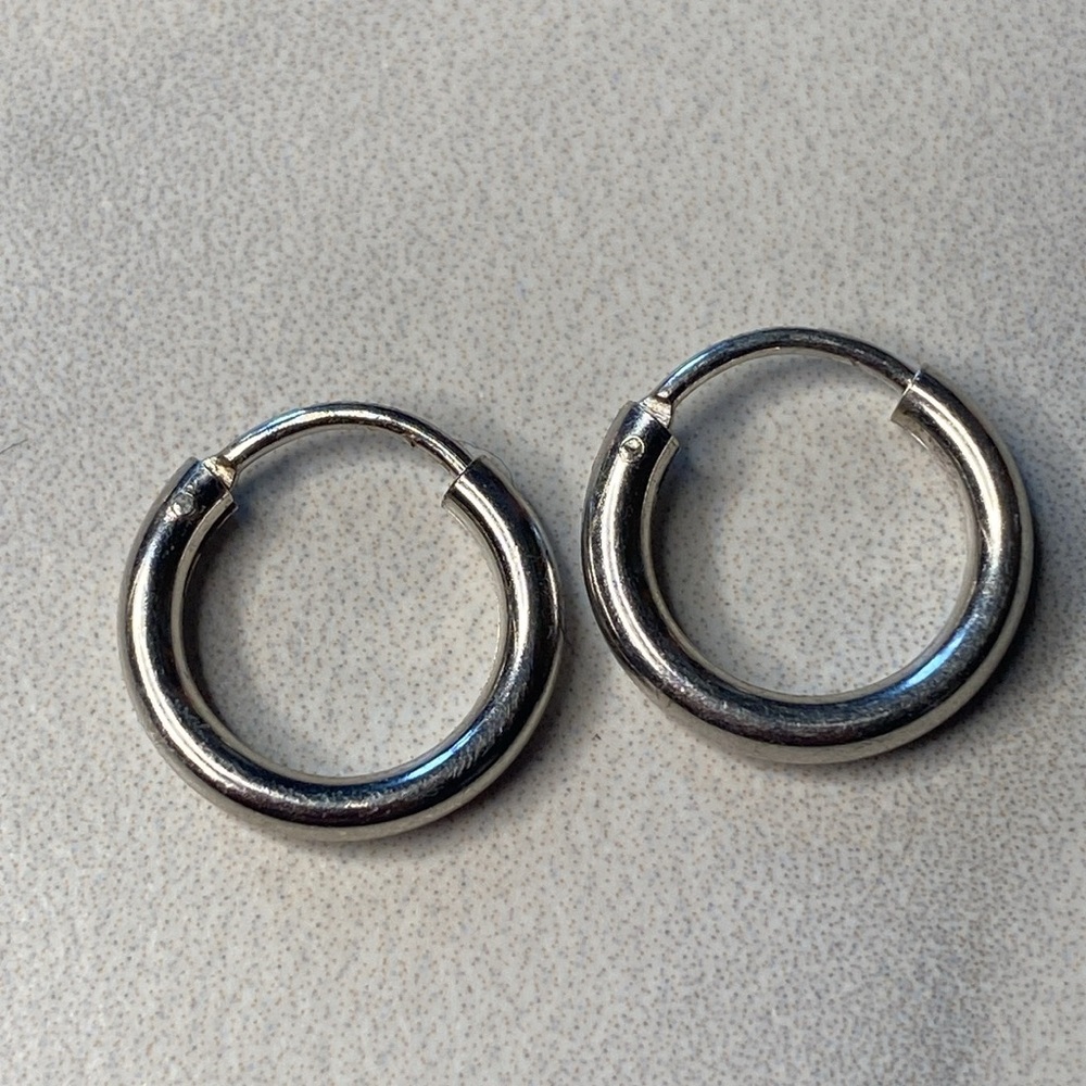 Sterling‎ Silver Small Hoop Earrings 925